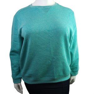 2/$25 Women's Plus Size 1X Teal Aqua Heather Sweater